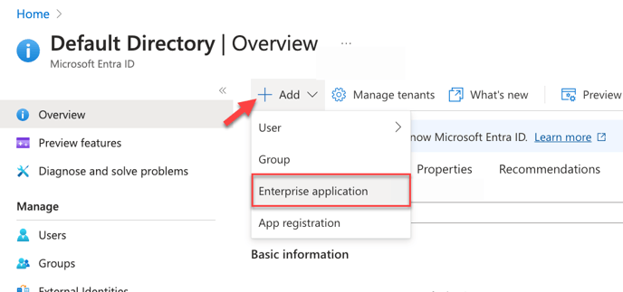 add enterprise app