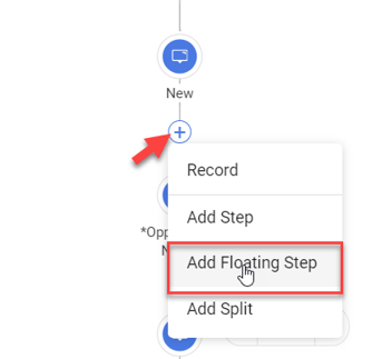 add flaoting step