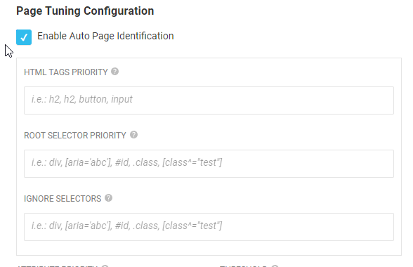 auto frame fields config