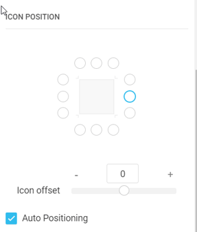 icon position