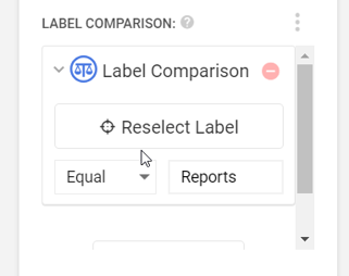 label comparison